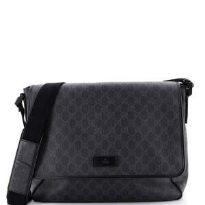 Gucci Flap Messenger Bag Gg Coated #243472G81B